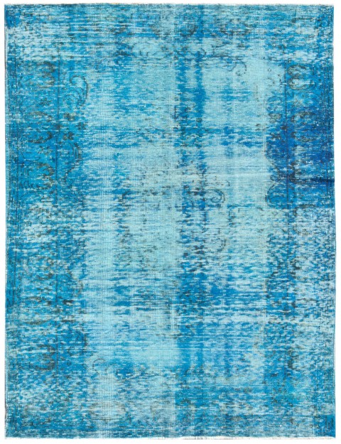 Blau Türkei Vintage Teppich 258 x 142 cm
