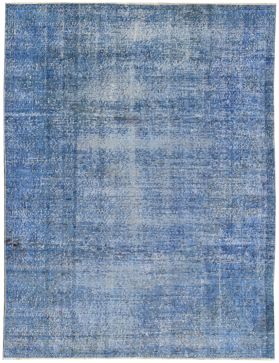 Vintage Teppich 261 X 140 blau
