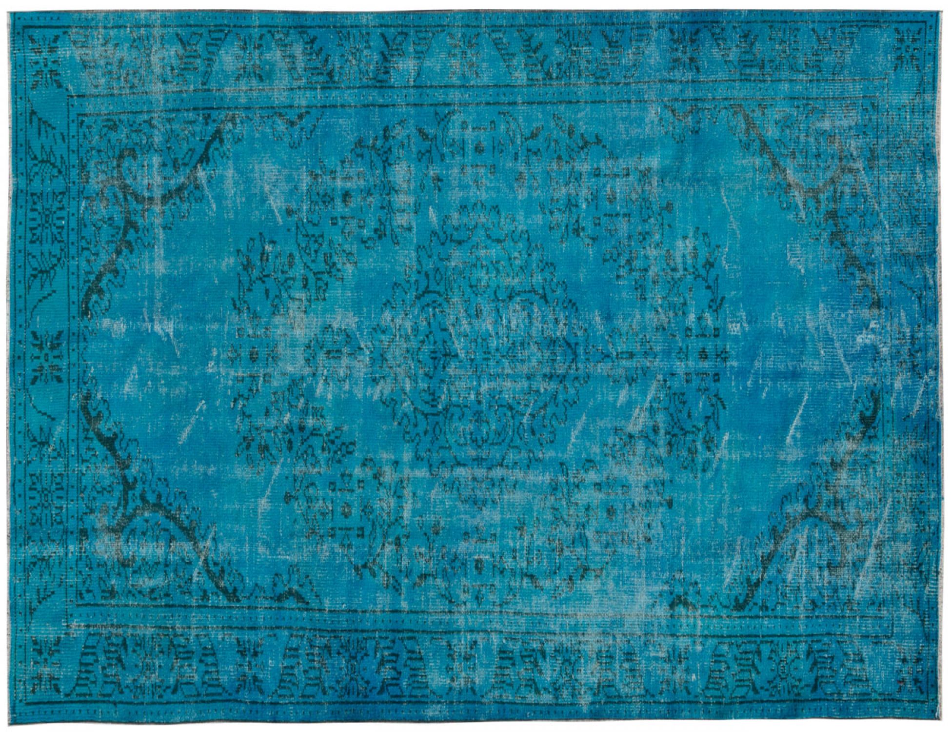 Tappeto Vintage  blu <br/>289 x 166 cm