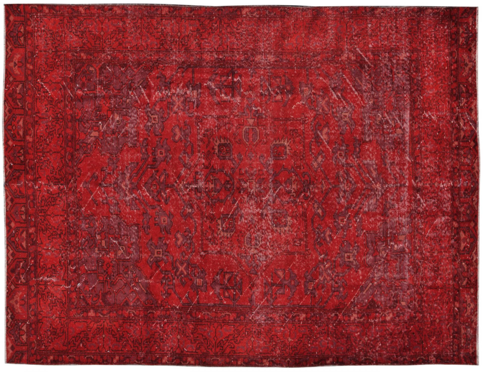 Alfombra vintage  rojo <br/>295 x 178 cm