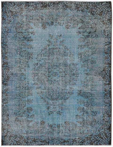 Blau Türkei Vintage Teppich 269 x 182 cm