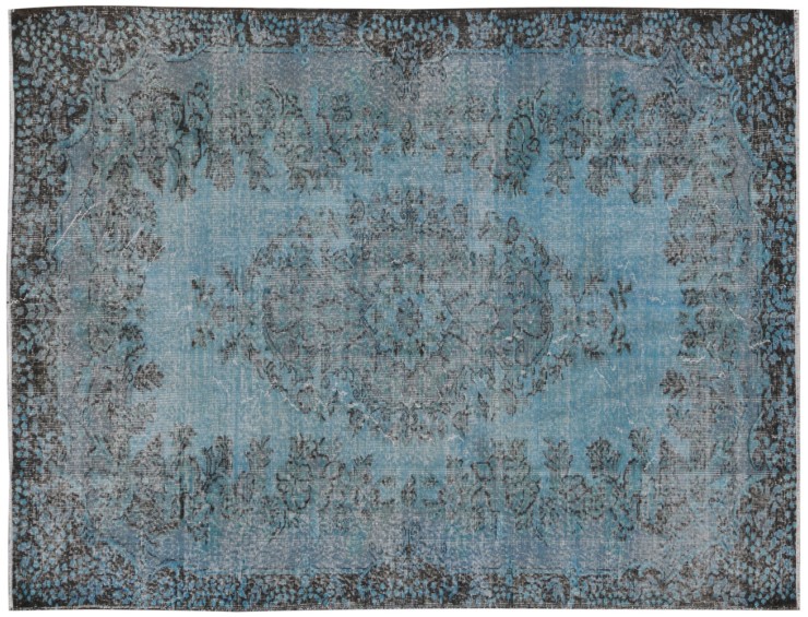 Blå Tyrkia Vintage Teppe 269 x 182 cm