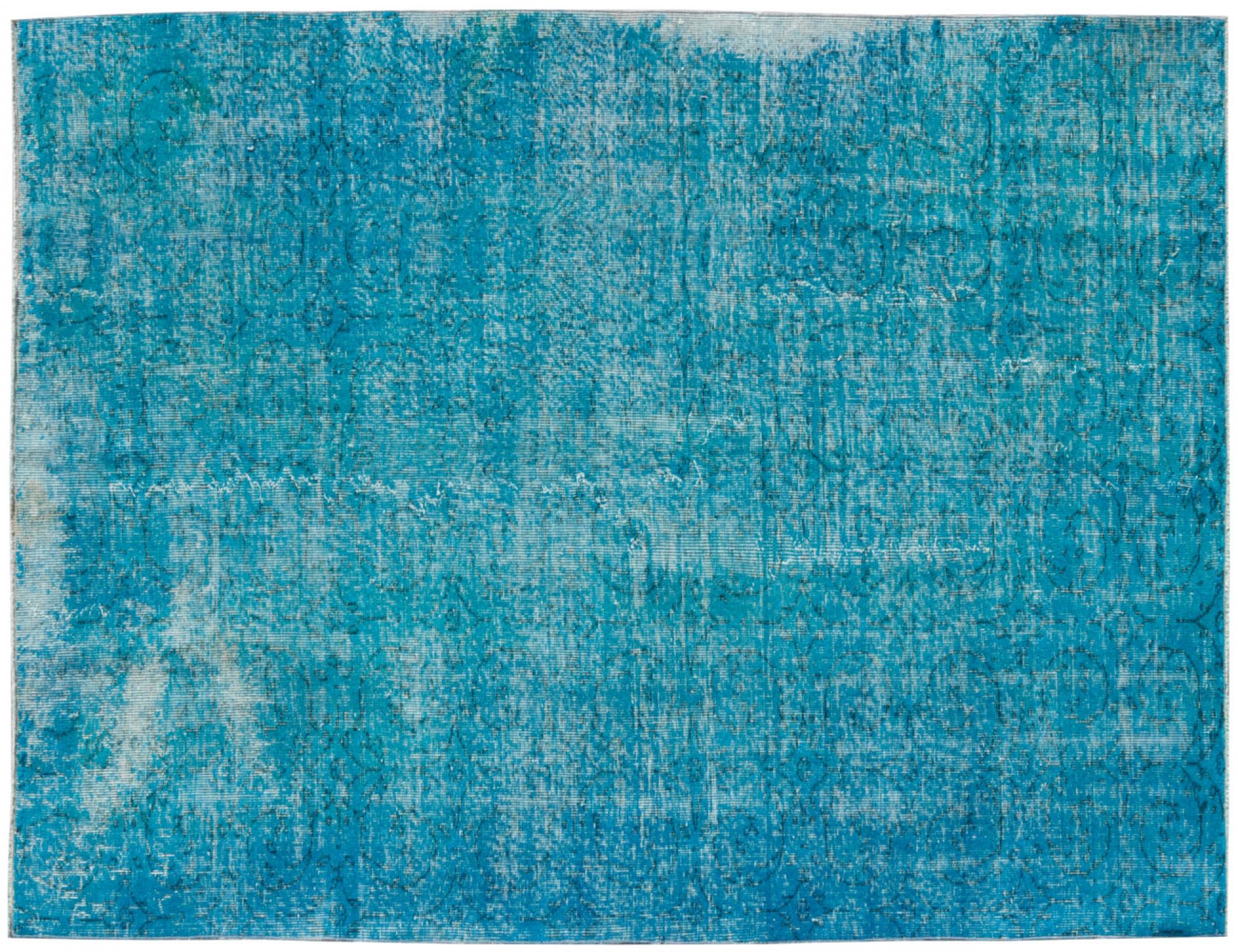 Blå Tyrkia Vintage Teppe 265 x 164 cm - Unikt håndlaget teppe