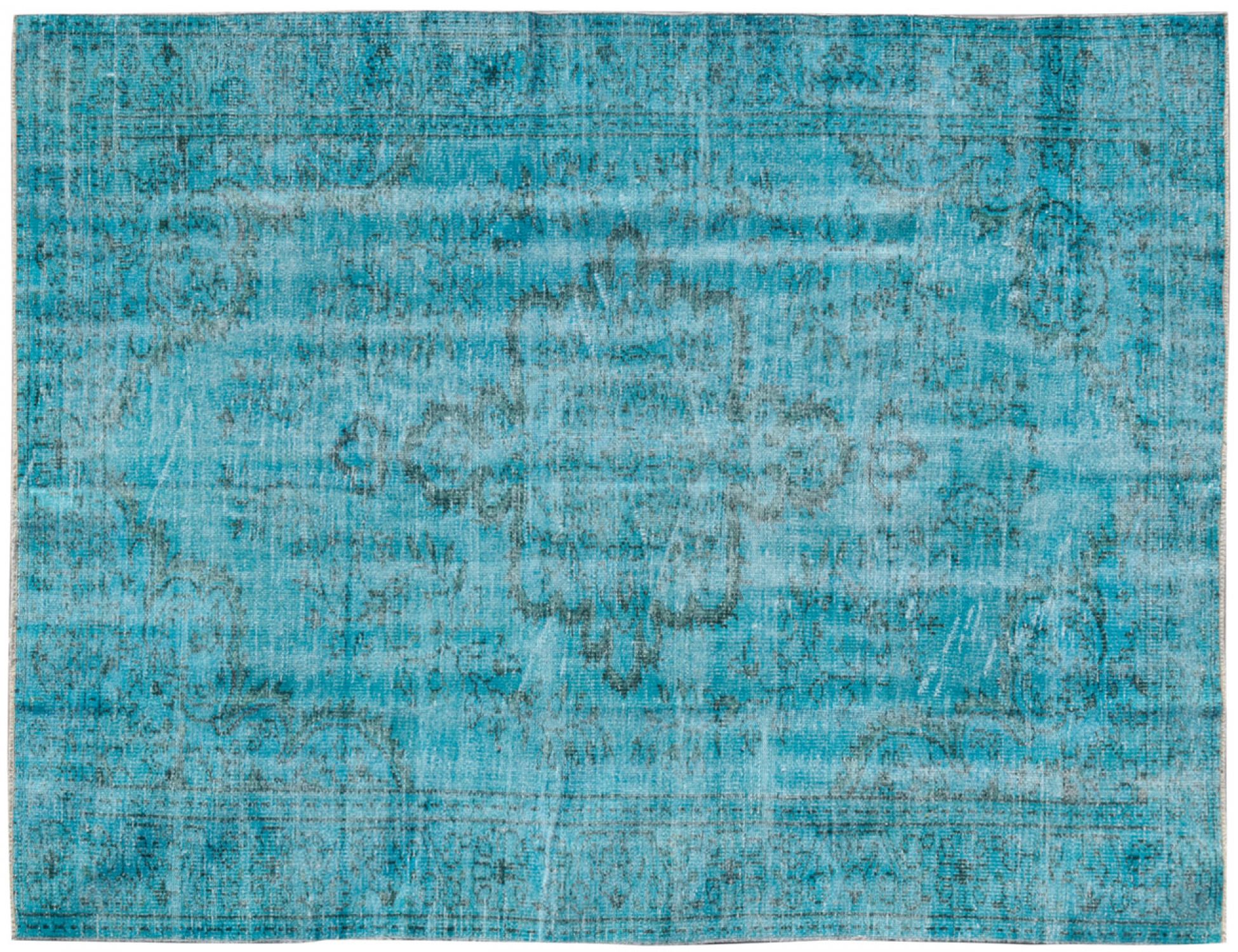 Alfombra vintage  azul <br/>277 x 182 cm