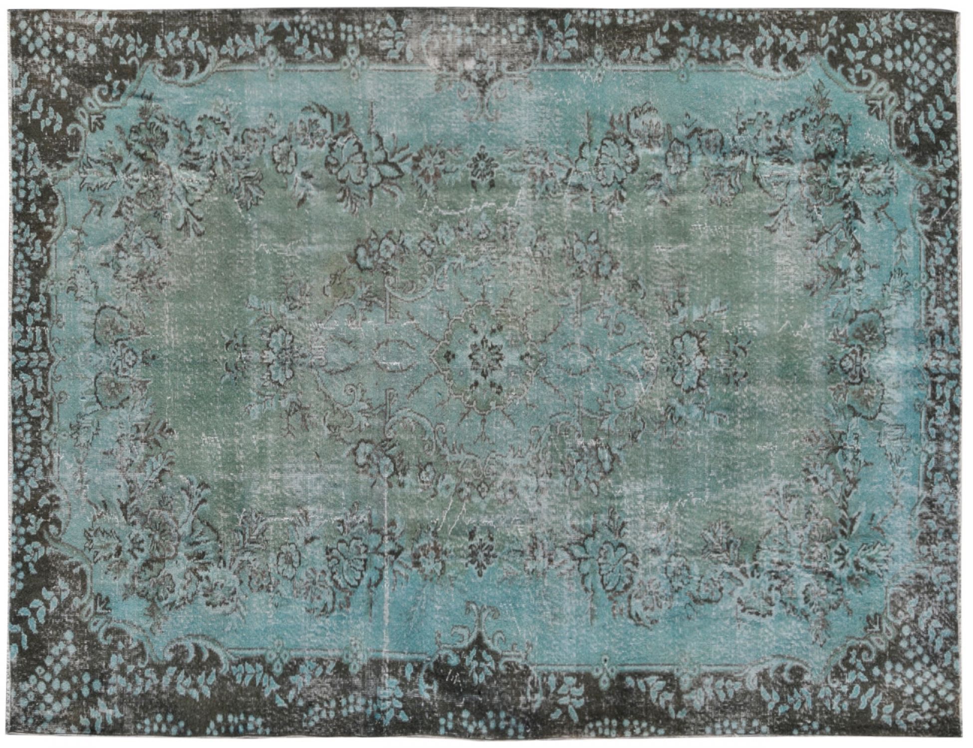 Alfombra vintage  azul <br/>299 x 202 cm