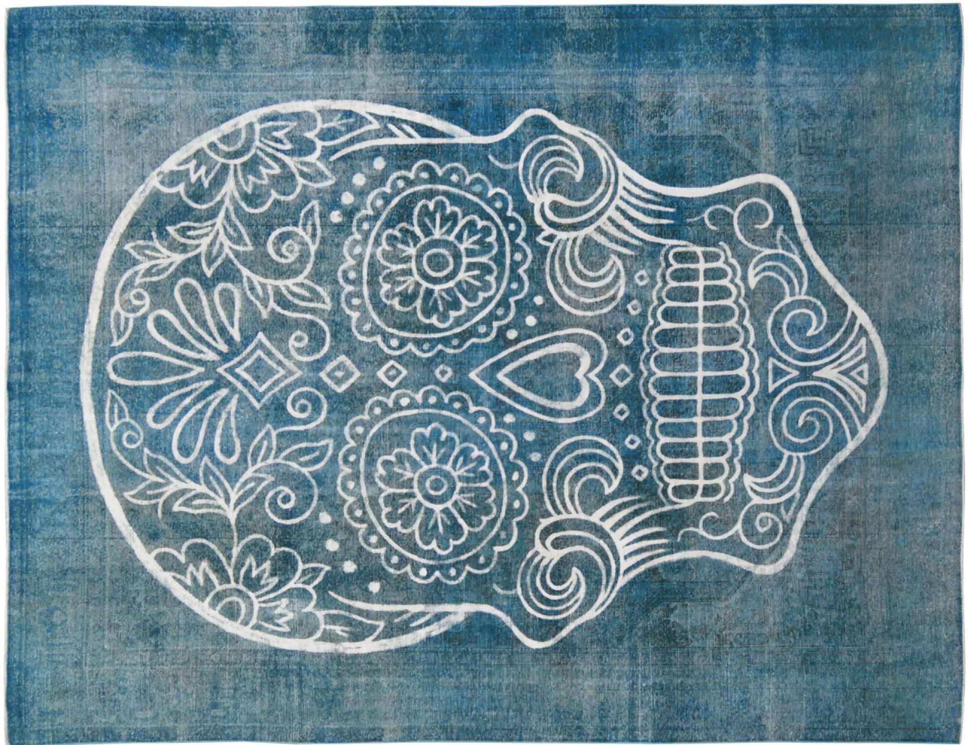 Vintage Matta  blå <br/>378 x 300 cm