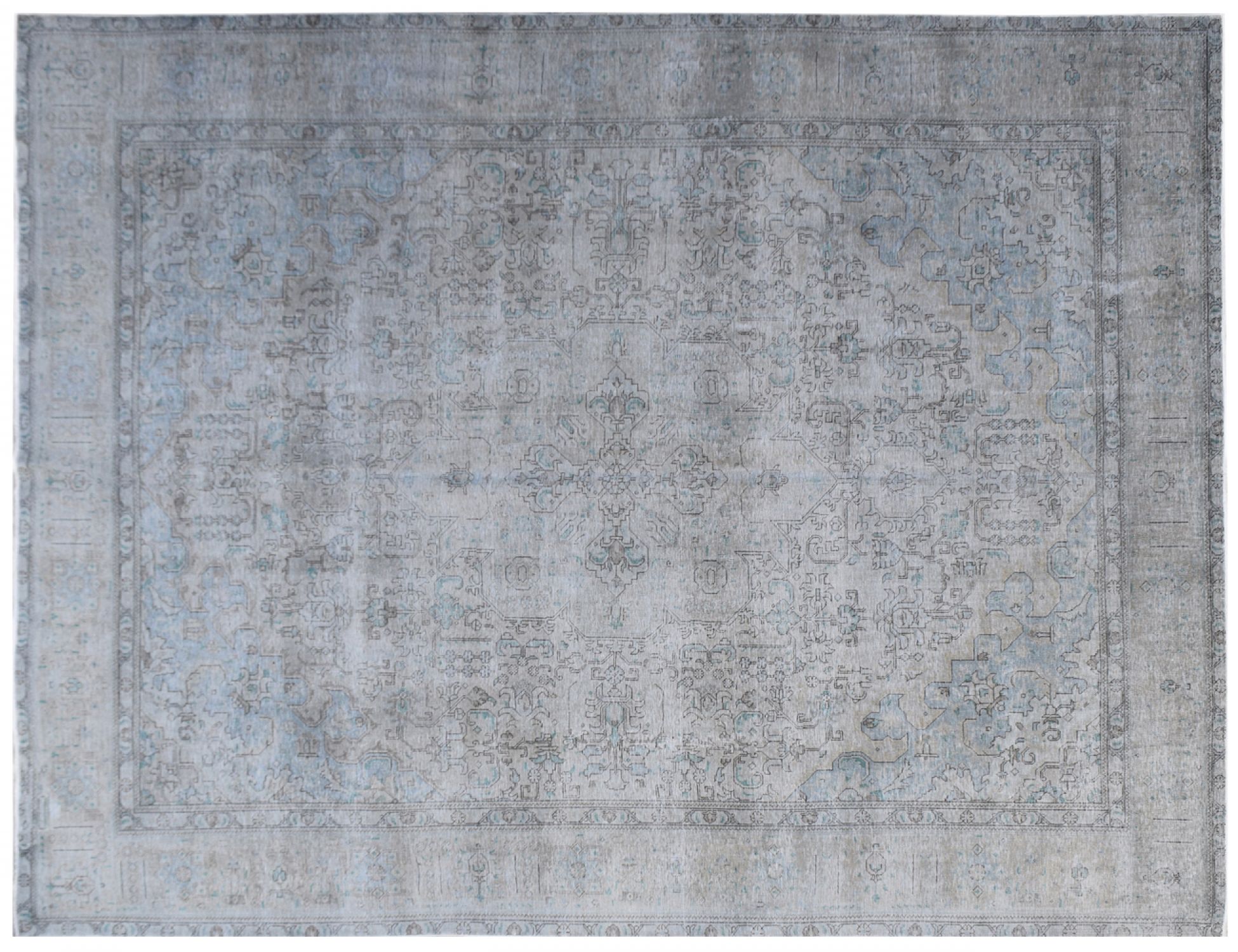 Tappeto Vintage  grigo <br/>373 x 289 cm