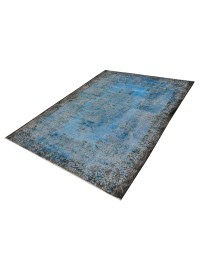 Blauw Turkije  Vintage Tapijt  288 x 181 cm