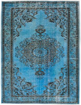 vintage teppich türkis 294 X 178 blau