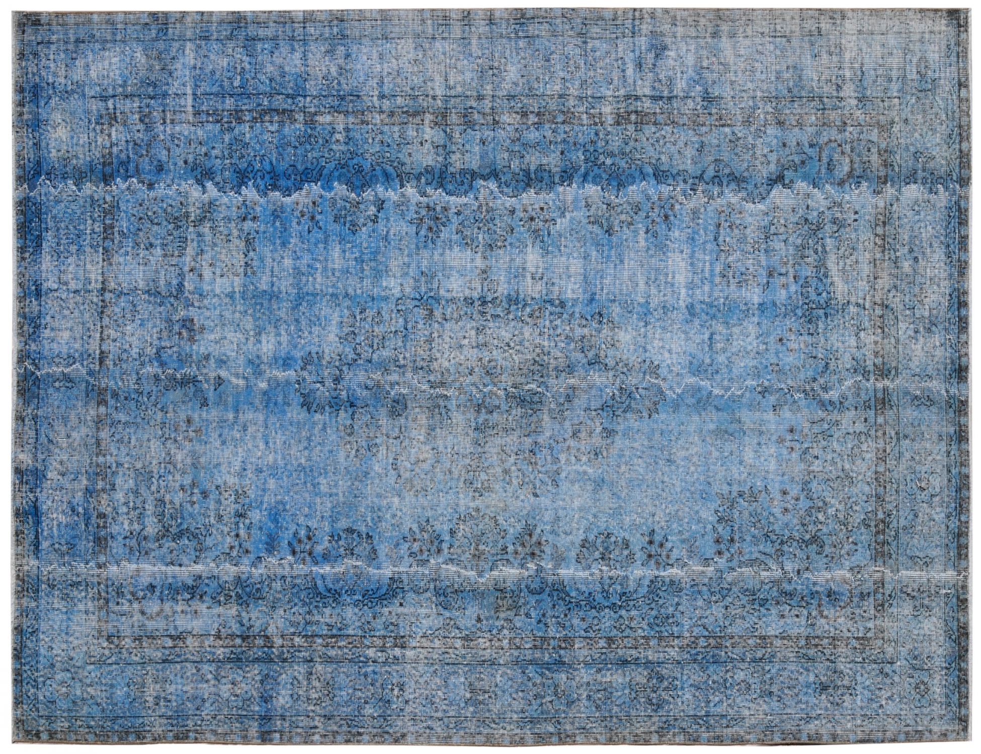 Alfombra vintage  azul <br/>311 x 206 cm