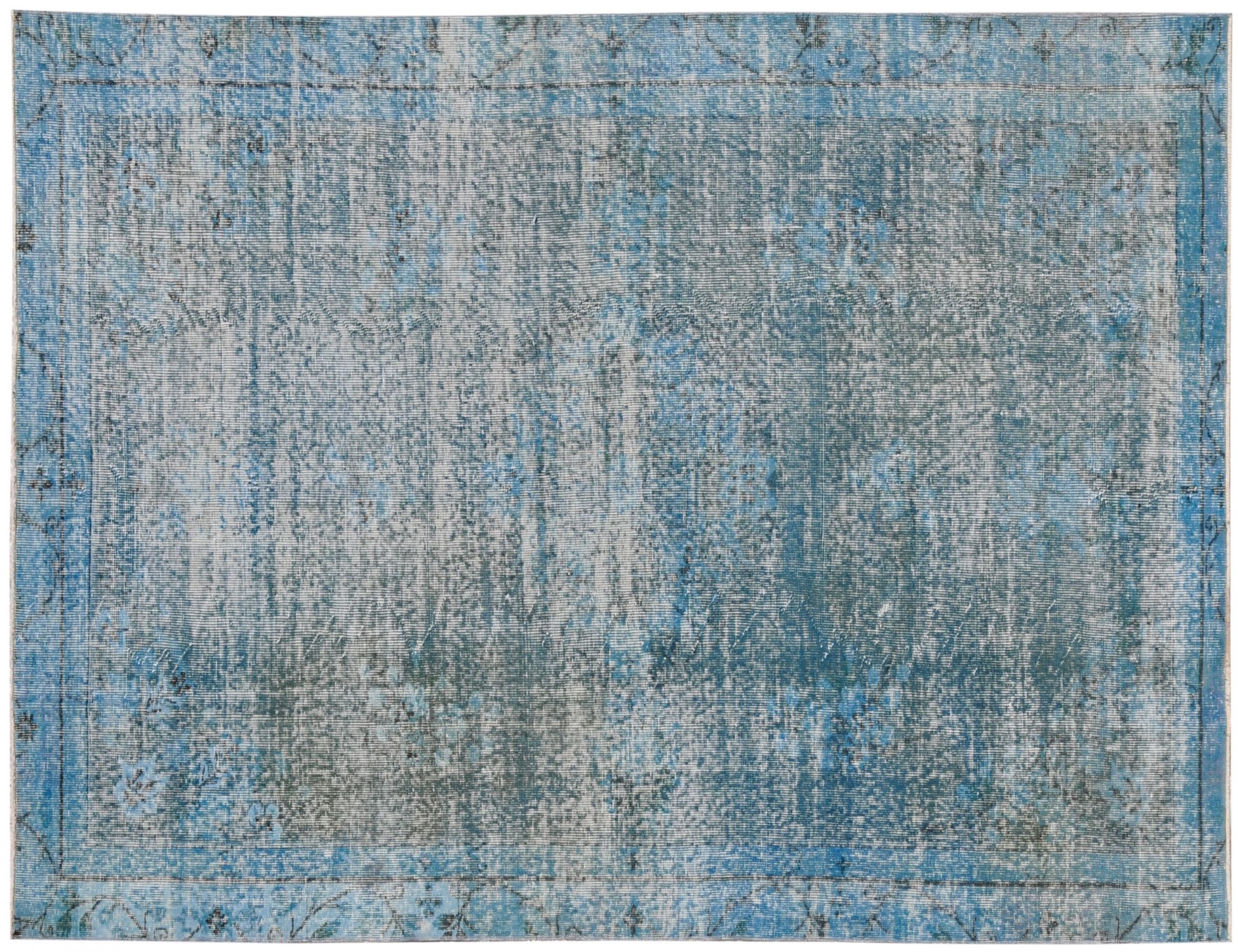 Vintage Tæppe  blå  250 x 157 cm