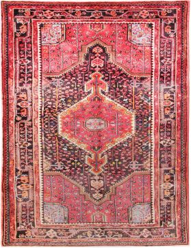 Hamadan Tappeto 241 x 140 rosso