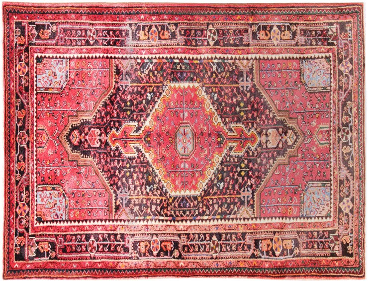 Red  Persia Hamadan Carpet  241 x 140 cm