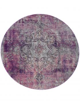Alfombra persa vintage 227 x 227 púrpura