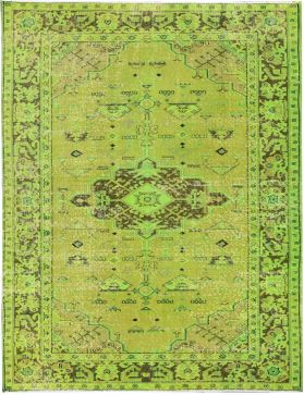 Vintage Teppich 246 X 140 grün