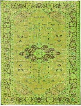  Vintage Tapis 246 X 140 vert