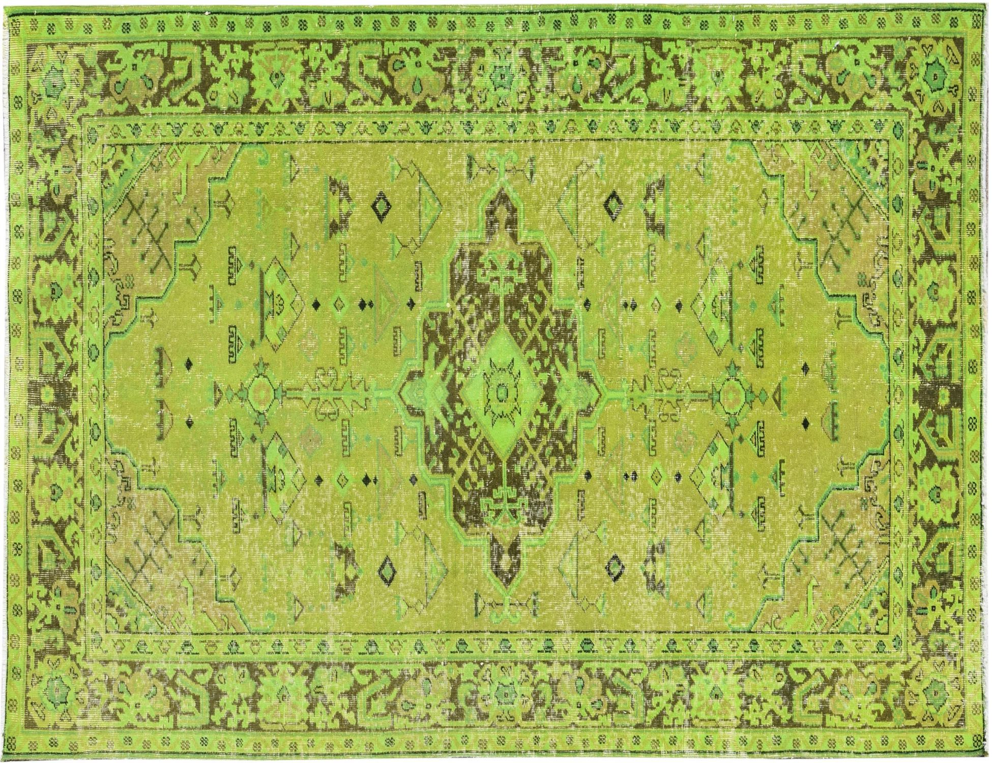 Tappeto Vintage  verde <br/>246 x 140 cm