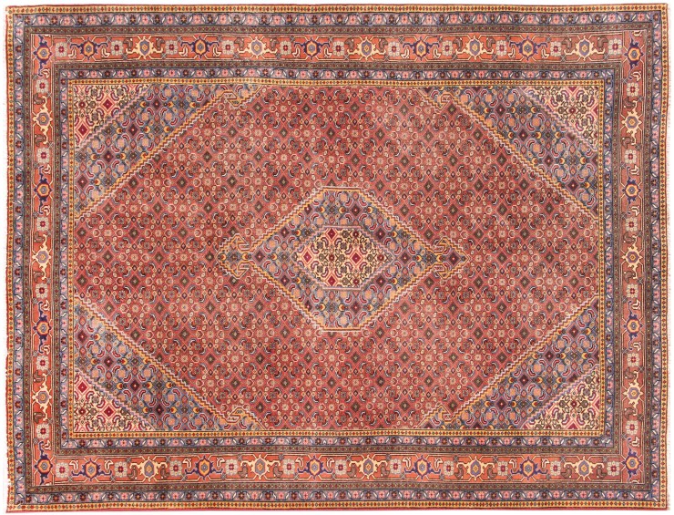 Blå Persien Bidjar Tæppe 301 x 200 cm