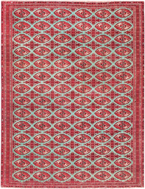 Grün Persien Turkman Teppich 300 x 202 cm