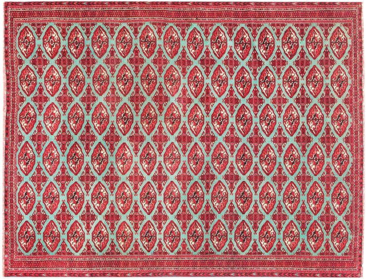 Verde Persa Turkman Alfombra 300 x 202 cm