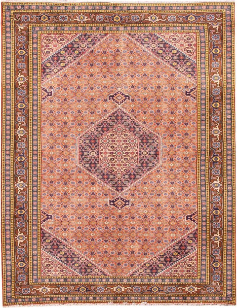 Blau Persien Tabriz Teppich  290 x 198 cm