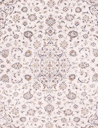 Beige Persan Kashan Tapis  315 x 211 cm
