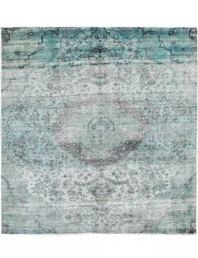 Tapis Persan vintage 247 x 206 turquoise