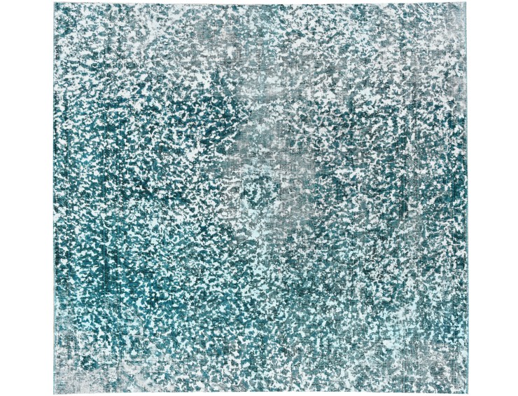 Grøn Persien Persisk vintagetæppe 195 x 195 cm