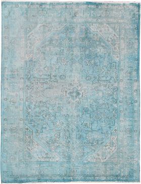 Persischer Vintage Teppich 290 x 199 blau
