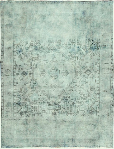 Grün Persien Persischer Vintage Teppich 343 x 254 cm