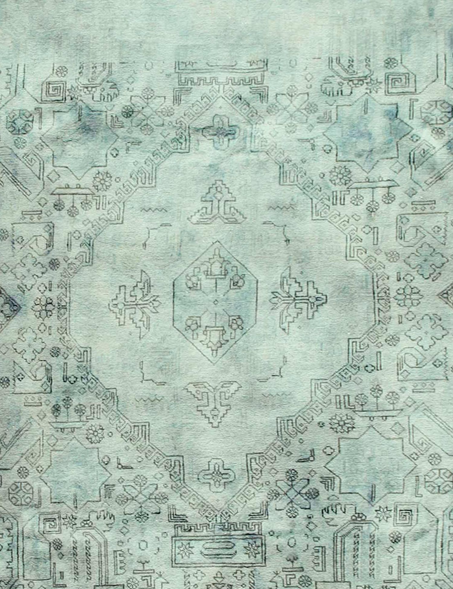 Persialaiset vintage matot  vihreä <br/>343 x 254 cm