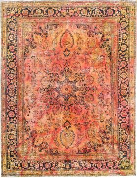 Perzisch vintage tapijt 370 x 288 multi kleur