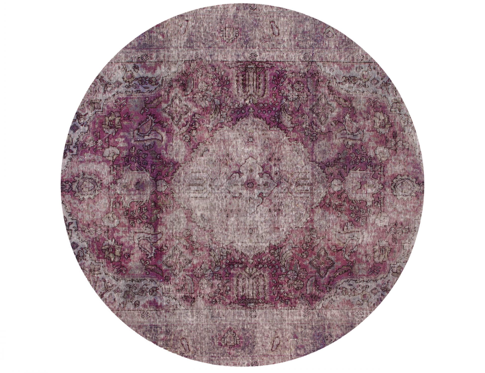 Persisk Vintagetæppe  lilla <br/>200 x 200 cm