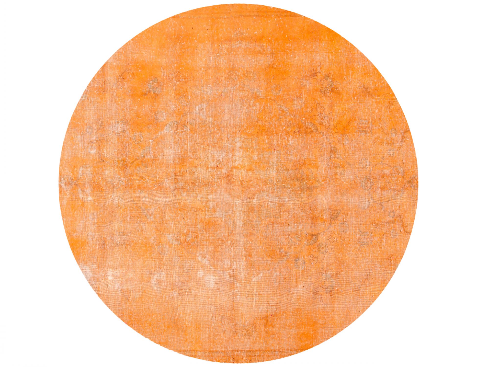Rund  Vintage Teppich  orange <br/>224 x 224 cm