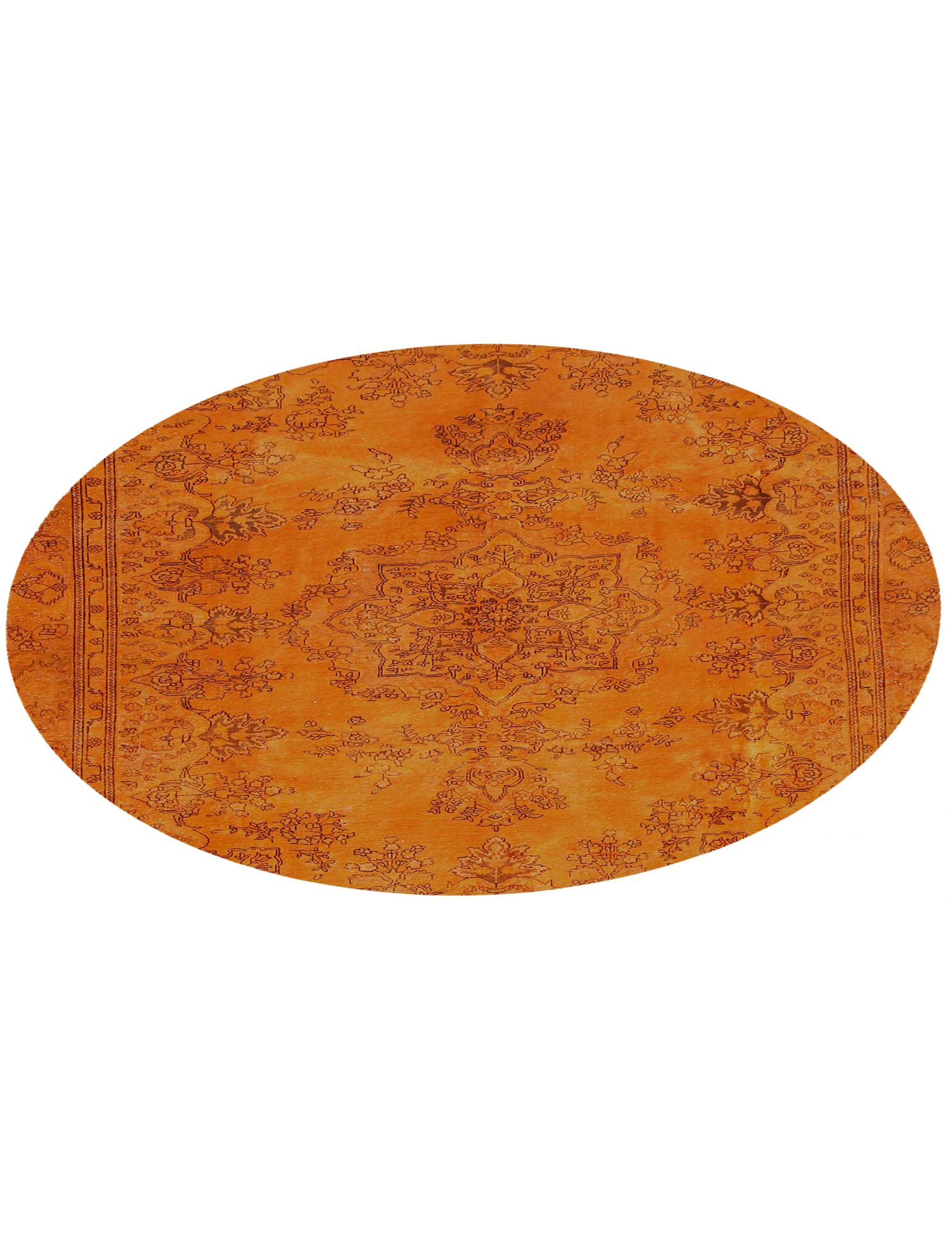 Rund  Vintage Teppich  orange <br/>239 x 239 cm