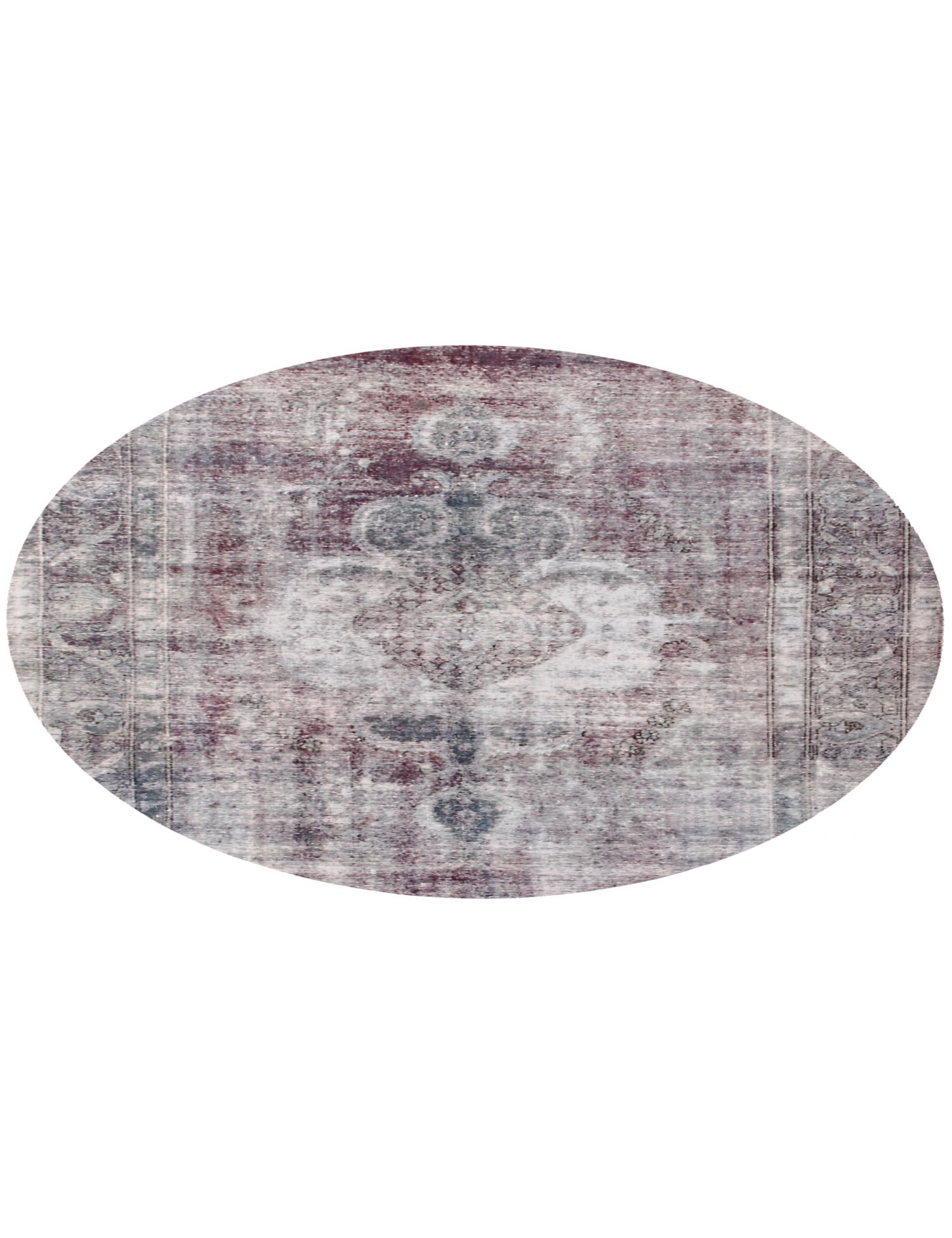 Rund  Vintage Teppich  lila <br/>215 x 215 cm