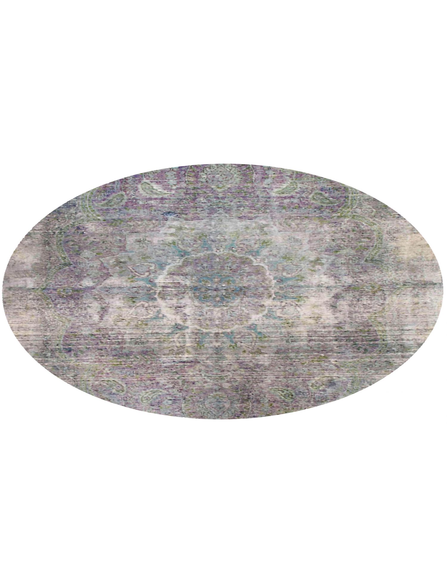 Rund  Vintage Teppich  lila <br/>200 x 200 cm