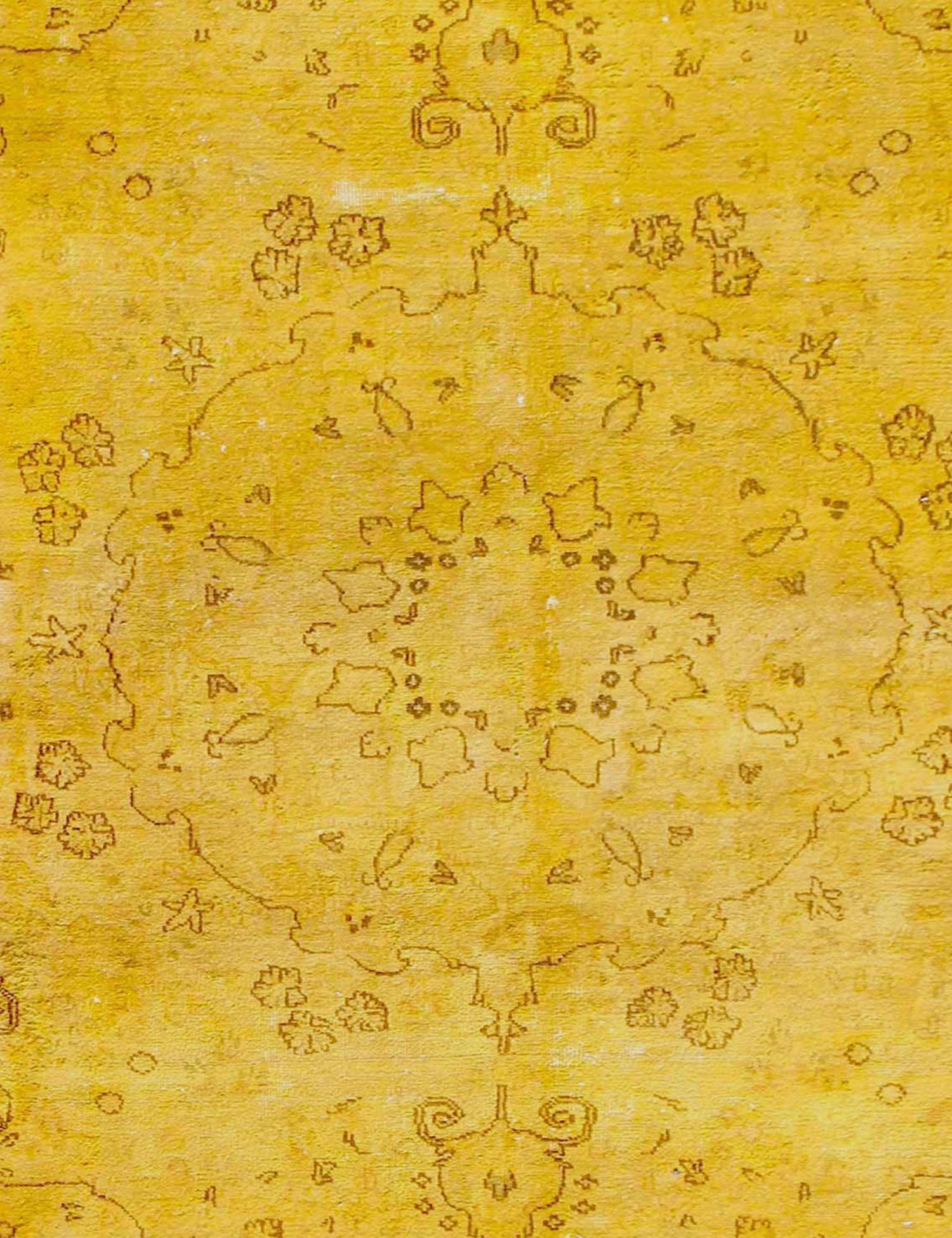 Perzisch Vintage Tapijt  geel <br/>168 x 168 cm