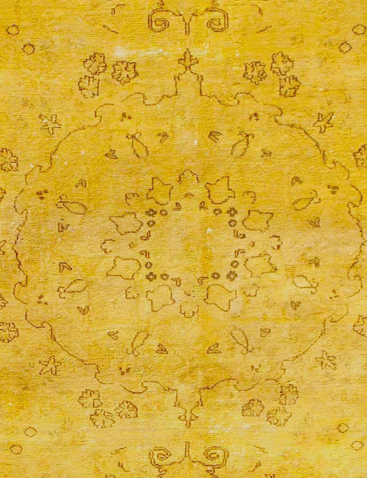 Persisk Vintagetæppe  gul <br/>168 x 168 cm