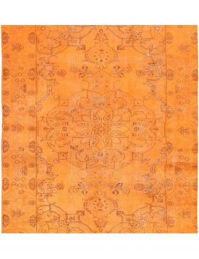 Persisk vintage teppe 180 x 180 oransje