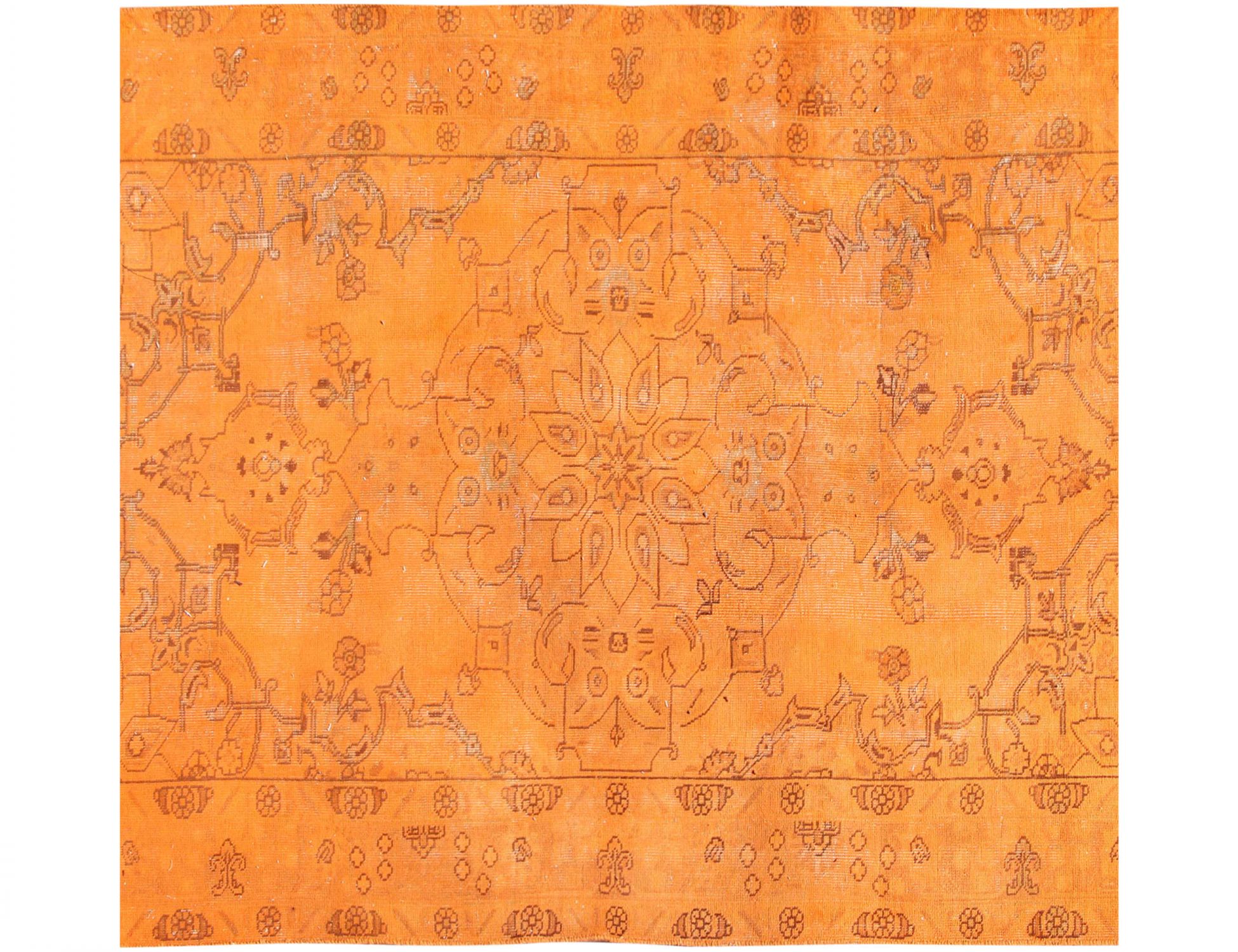 Square  Vintage Carpet  orange  <br/>180 x 180 cm