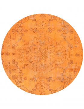 Tapis Persan vintage 180 x 180 orange