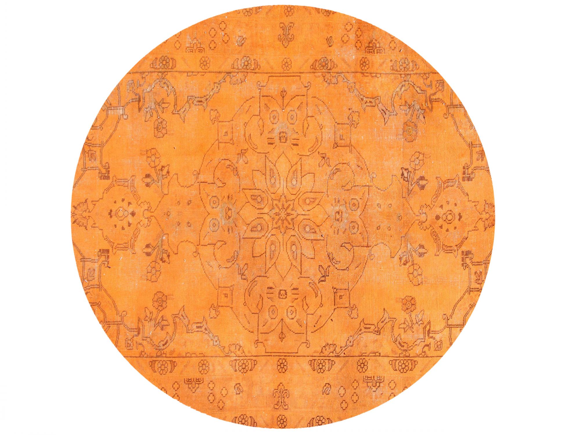 Tappeto vintage persiano  arancione <br/>180 x 180 cm