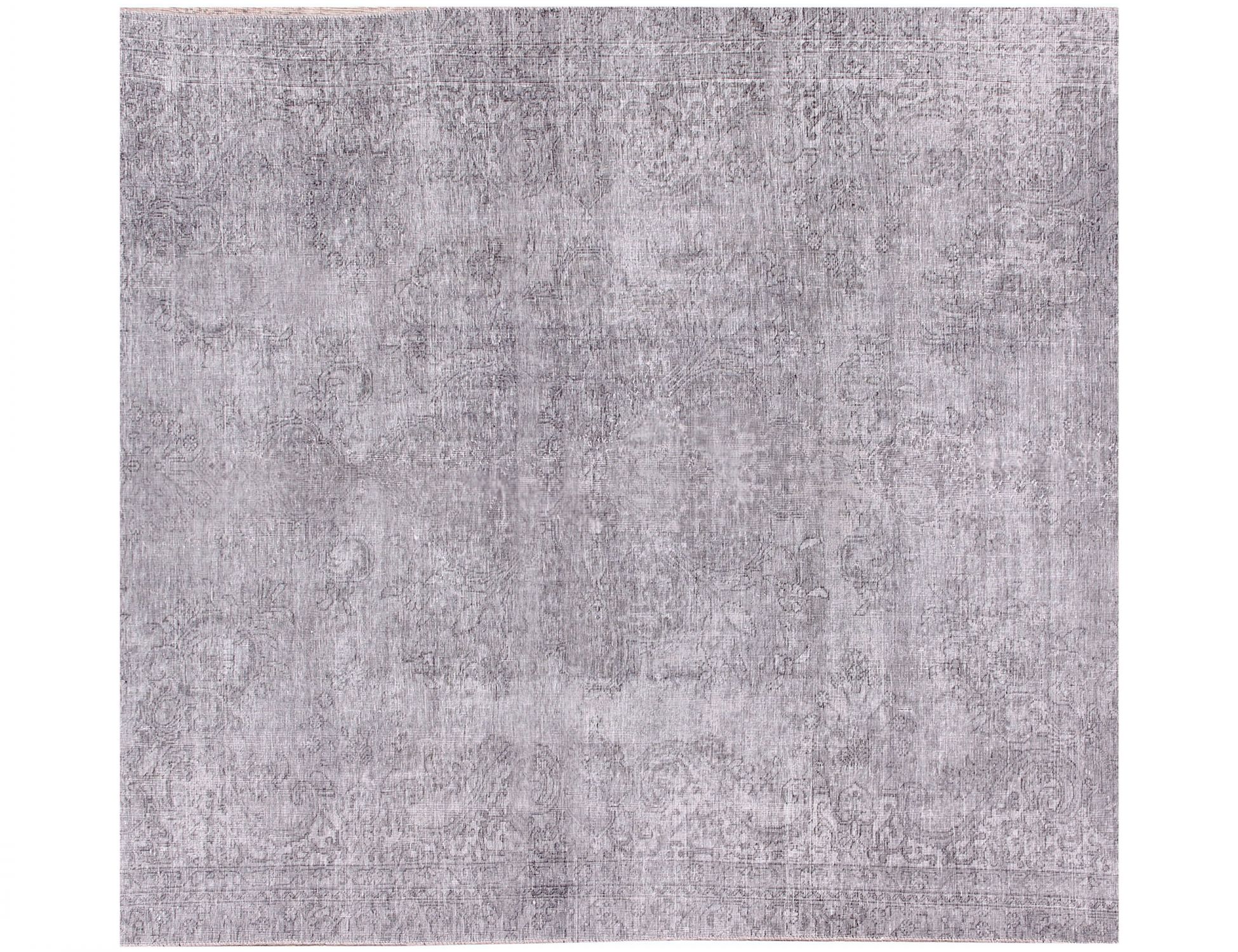Quadrat  Vintage Teppich  grau <br/>190 x 190 cm