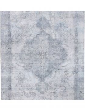 Persischer Vintage Teppich 170 x 170 blau