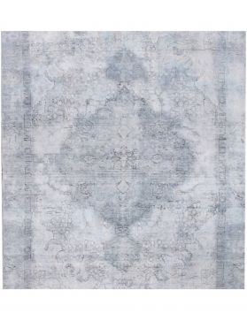 Tapis Persan vintage 170 x 170 bleu