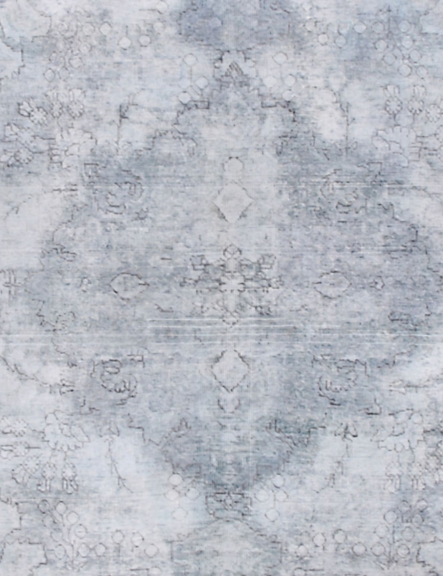 Persisk Vintagetæppe  blå <br/>170 x 170 cm