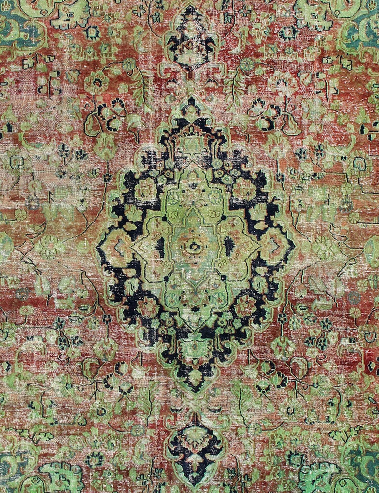 Tappeto vintage persiano  verde <br/>258 x 258 cm