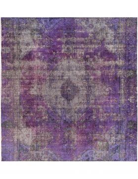 Tapis Persan vintage 214 x 214 bleu