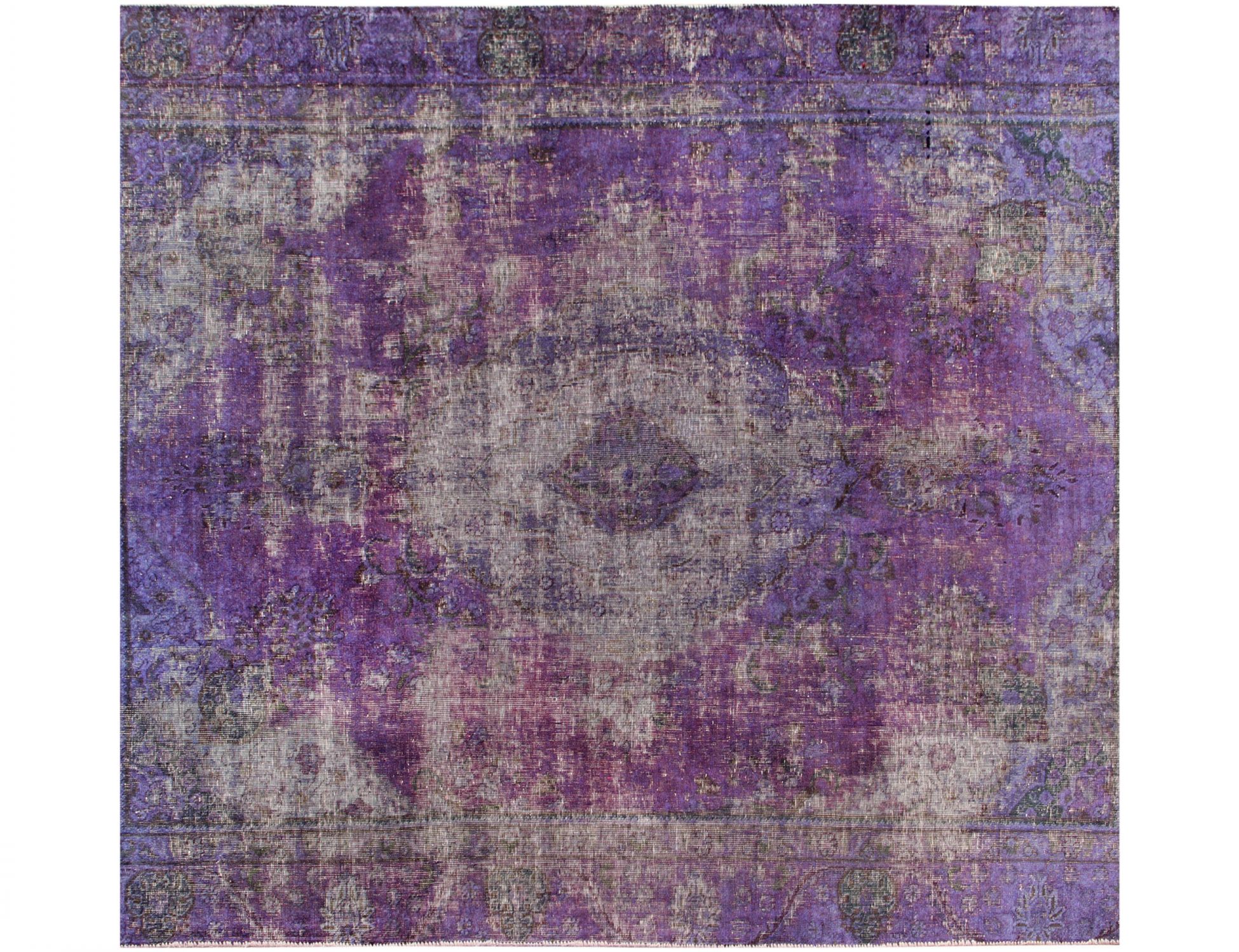 Square  Vintage Carpet  blue <br/>214 x 214 cm